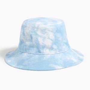 J. Crew Blue & White Tye-Die Bucket Hat Size S-M